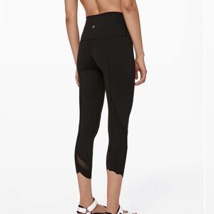 Lululemon Wunder Under Crop II Roll Down Scallop Full-On Luxtreme 24"